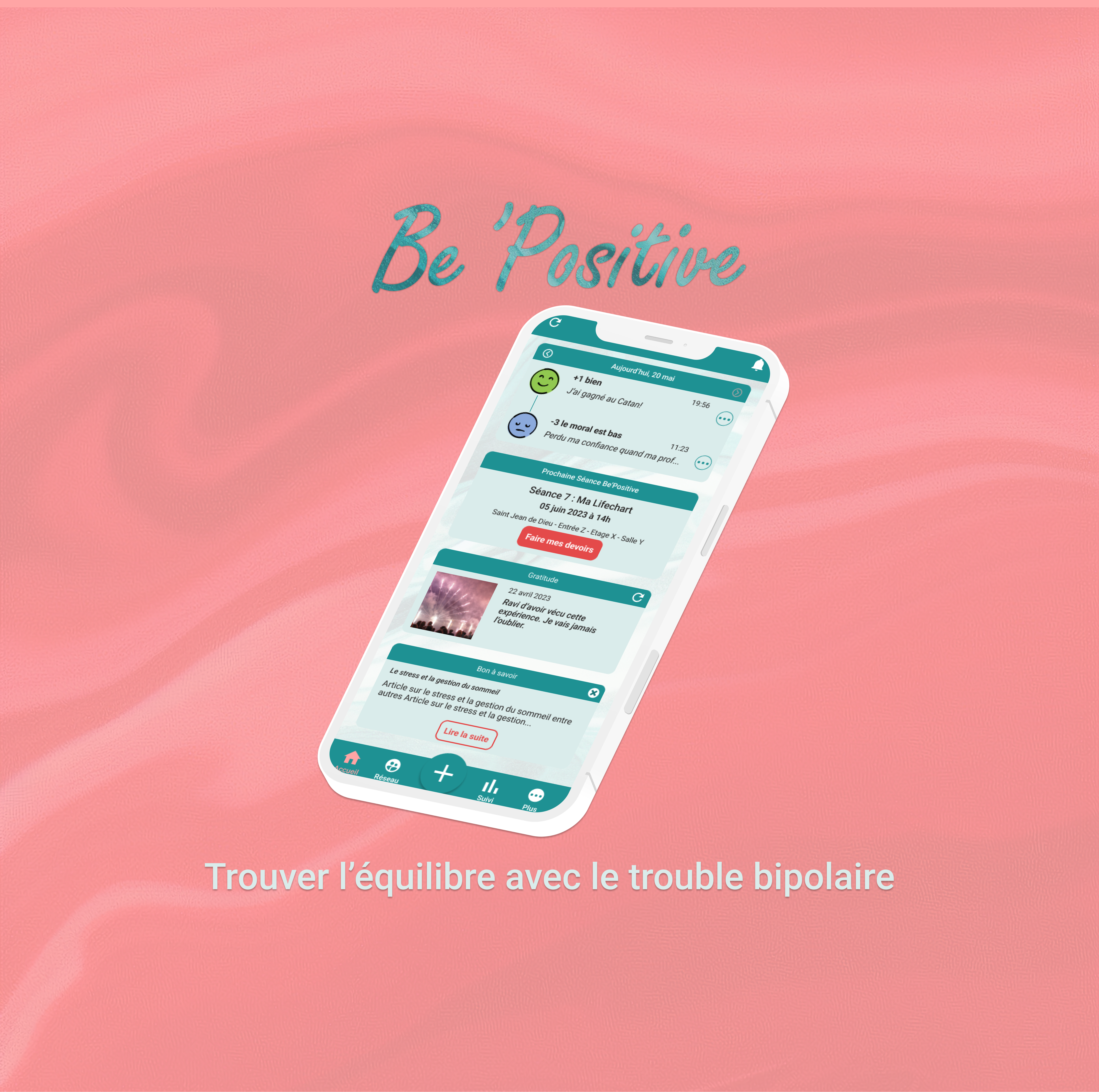 Testez une solution innovante en avant-première : l’application Be’Positive !